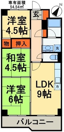 エクセルハイム海宝の物件間取画像